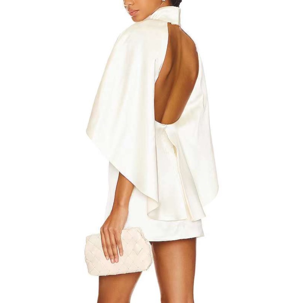 Revolve NWT L'Academie Avah Mini Dress - Ivory